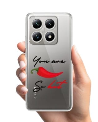 Etui do Xiaomi 14T przeźroczyste, silikonowe Flexi, papryczka chilli