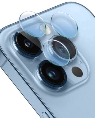 Osłona hybrydowa na aparat, kamerę do iPhone 13 Pro Max, przeźroczysta