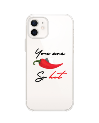 Etui do iPhone 12 przeźroczyste, silikonowe Flexi, papryczka chilli