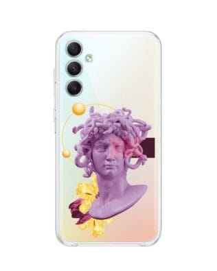 Etui do Samsung Galaxy A34 5G przeźroczyste, silikonowe Flexi, antyczna figura