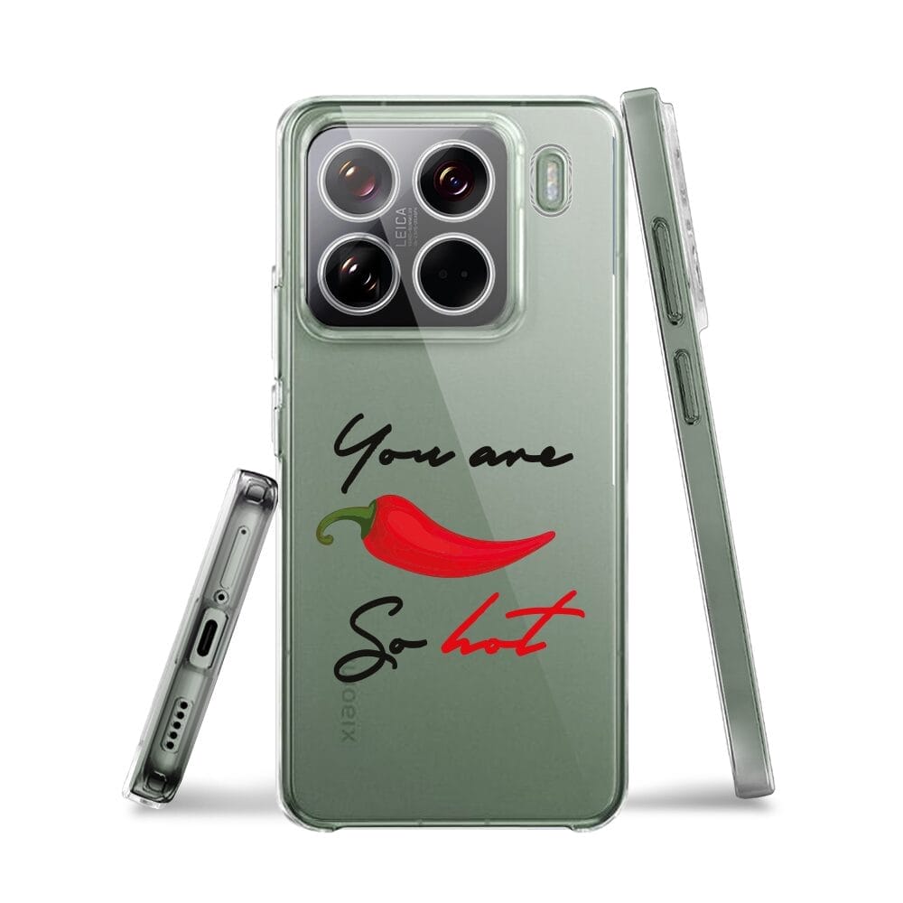 Etui do Xiaomi 15 Pro przeźroczyste, silikonowe Flexi, papryczka chilli - obrazek 3