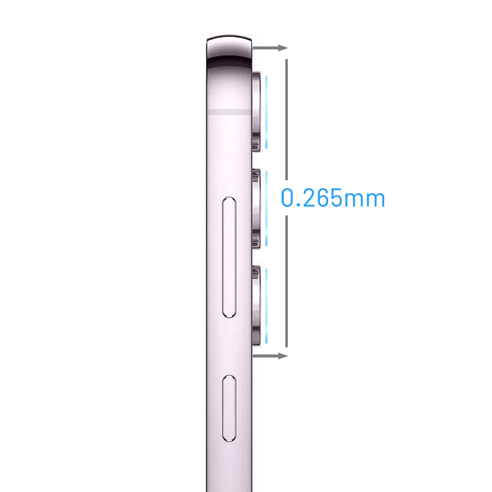 Osłona hybrydowa na aparat, kamerę do Samsung Galaxy S23, przeźroczysta - obrazek 3