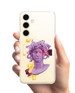Etui do Samsung Galaxy S24 przeźroczyste, silikonowe Flexi, antyczna figura