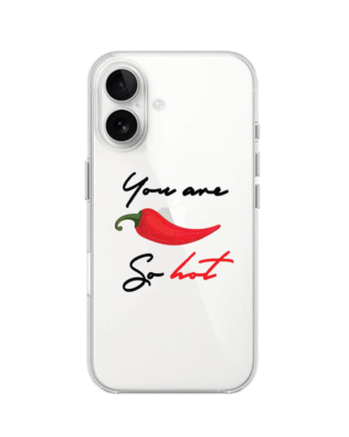 Etui do iPhone 16 przeźroczyste, silikonowe Flexi, papryczka chilli