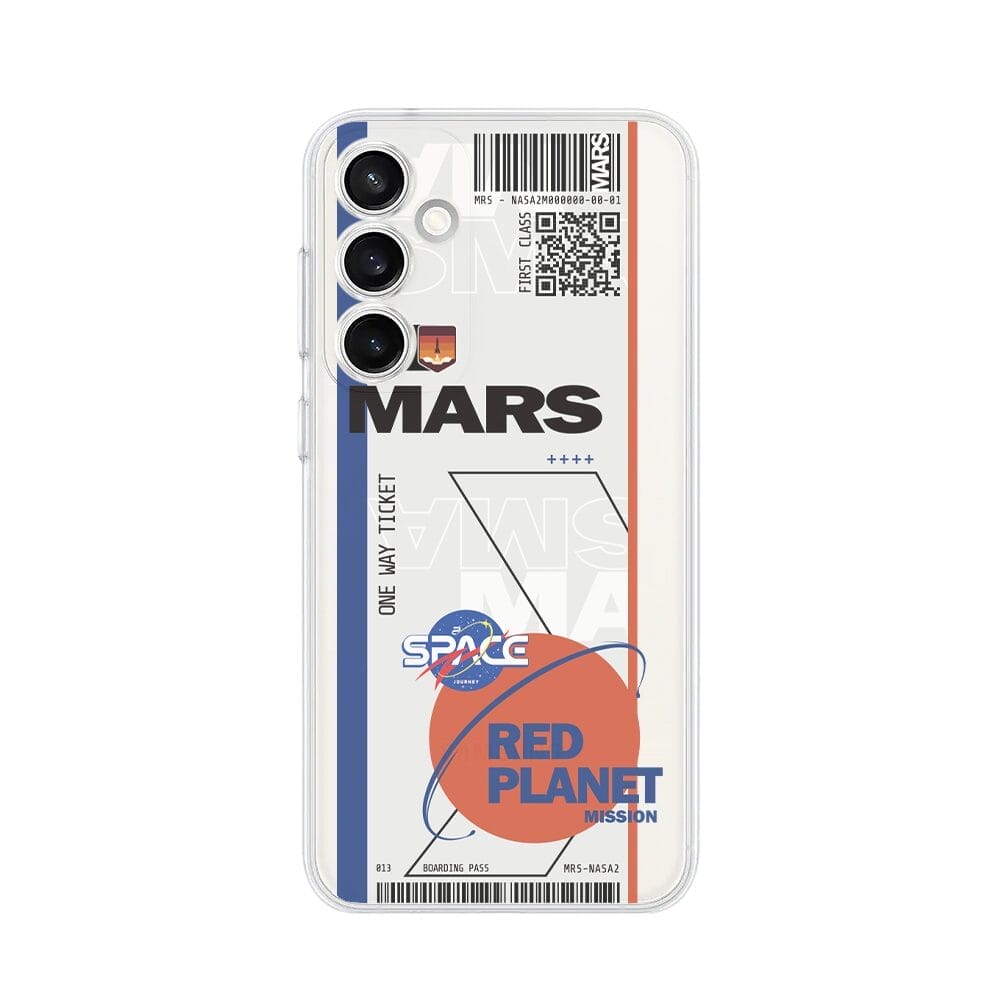 Etui do Samsung Galaxy S23 Plus przeźroczyste, silikonowe Flexi, bilet na Mars