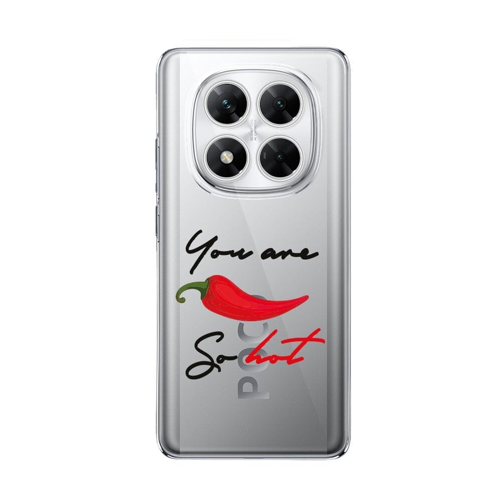 Etui do Xiaomi POCO X7 przeźroczyste, silikonowe Flexi, papryczka chilli
