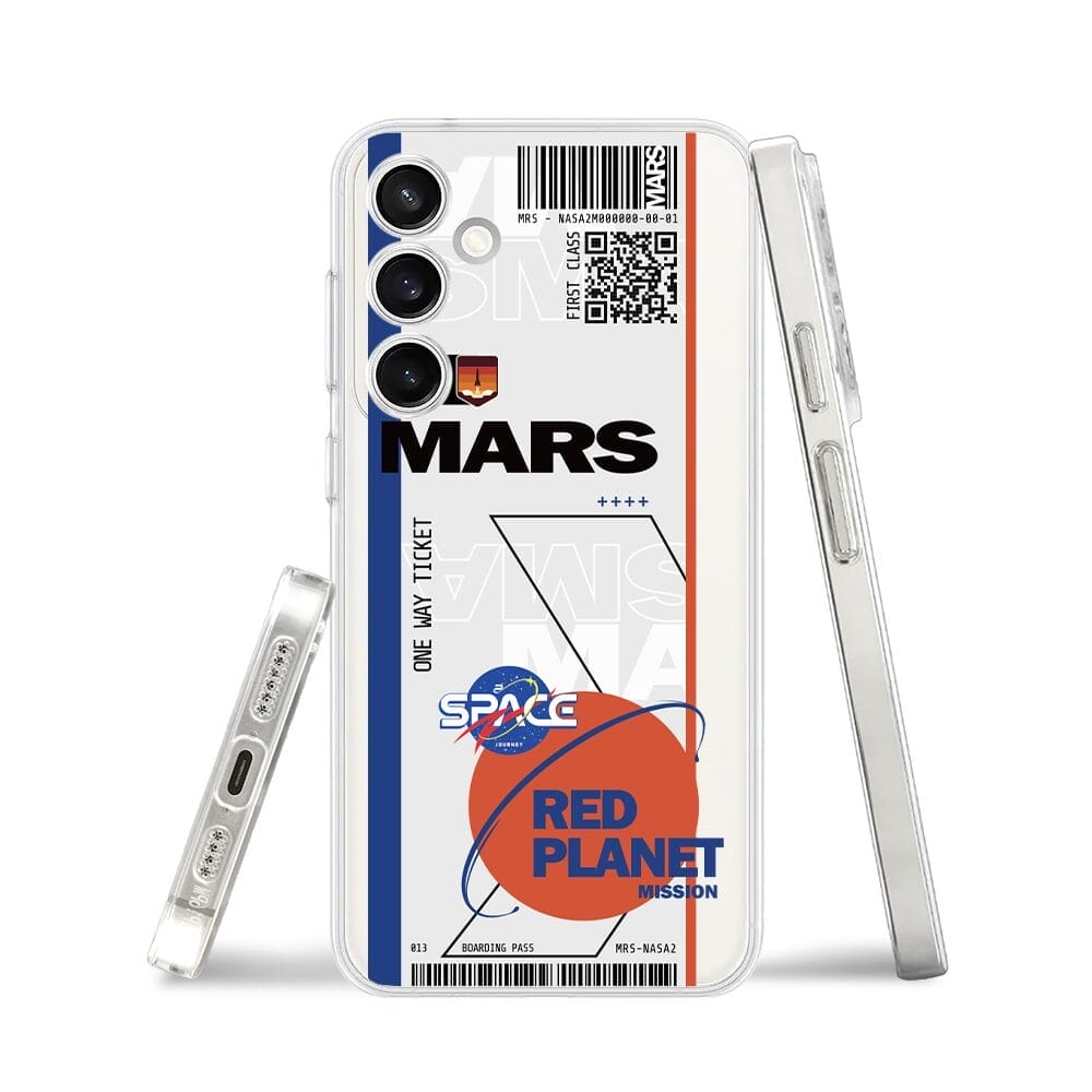 Etui do Samsung Galaxy S23 Plus przeźroczyste, silikonowe Flexi, bilet na Mars - obrazek 3