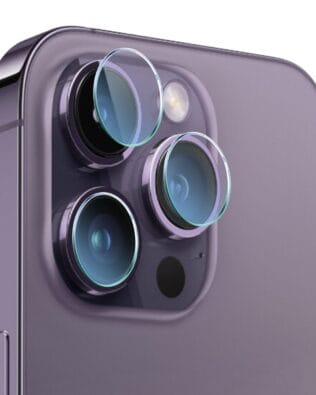 Osłona hybrydowa na aparat, kamerę do iPhone 14 Pro Max, przeźroczysta