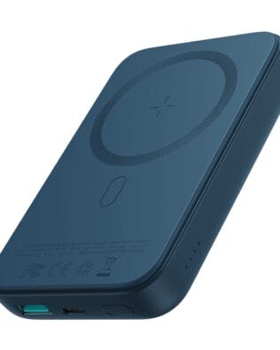 Power Bank 10000mAh z MagSafe, szybka ładowarka bezprzewodowa, granatowy