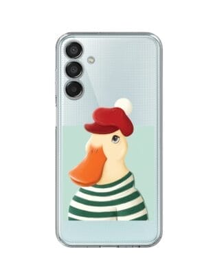 Etui do Samsung Galaxy M15 5G przeźroczyste, silikonowe Flexi, kaczuszka