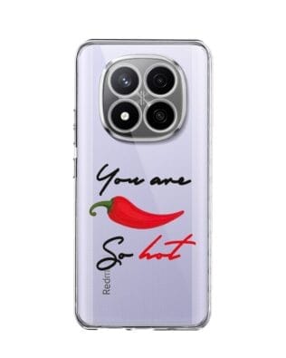 Etui do Xiaomi Redmi Note 14 Pro 4G przeźroczyste, silikonowe Flexi, papryczka chilli