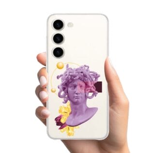 Etui do Samsung Galaxy S23 Plus przeźroczyste, silikonowe Flexi, antyczna figuraa33