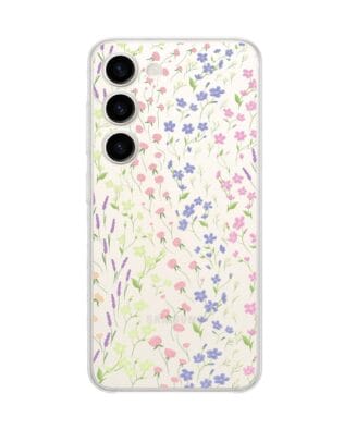 Etui do Samsung Galaxy S23 FE 5G przeźroczyste, silikonowe Flexi, kwiaty polne