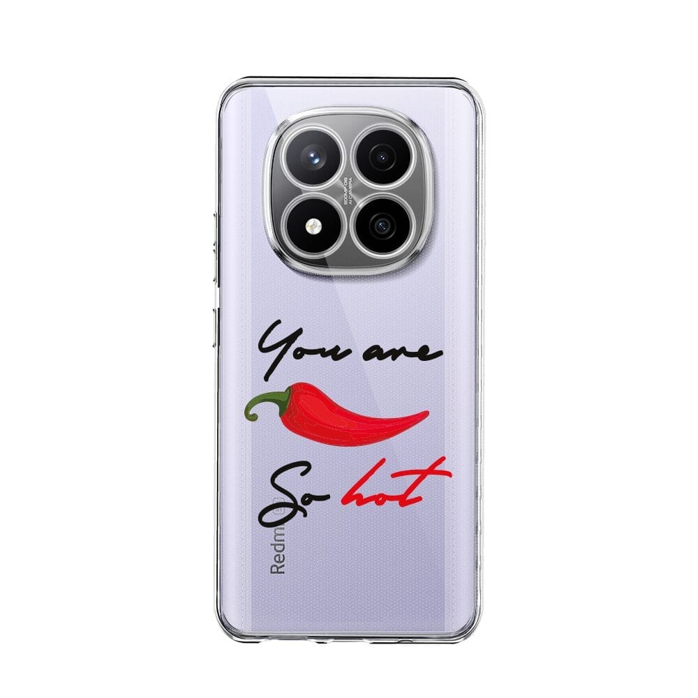 Etui do Xiaomi Redmi Note 14 Pro Plus 5G przeźroczyste, silikonowe Flexi, papryczka chilli