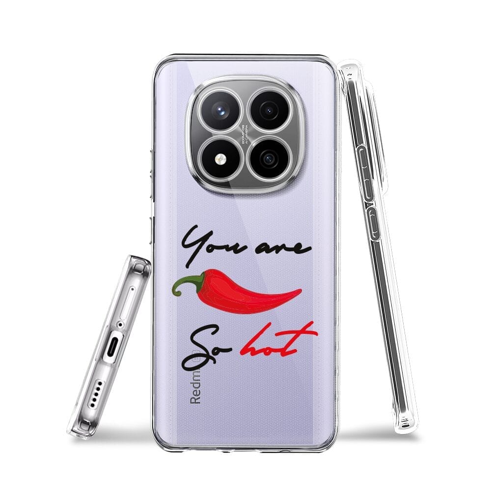 Etui do Xiaomi Redmi Note 14 Pro Plus 5G przeźroczyste, silikonowe Flexi, papryczka chilli - obrazek 3