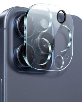 Osłona ze szkła hartowanego 9H na cały aparat, kamerę do iPhone 15 Pro, przeźroczyste