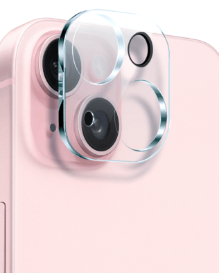 Osłona ze szkła hartowanego 9H na cały aparat, kamerę do iPhone 15, przeźroczyste