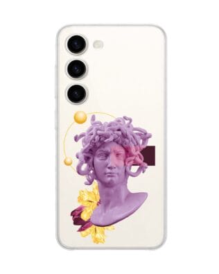 Etui do Samsung Galaxy S23 przeźroczyste, silikonowe Flexi, antyczna figura
