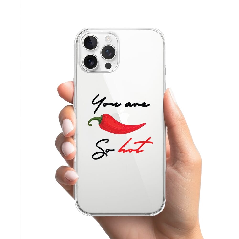 Etui do iPhone 12 Pro Max przeźroczyste, silikonowe Flexi, papryczka chilli - obrazek 2