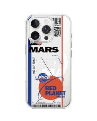 Etui do iPhone 13 Pro z MagSafe przeźroczyste, silikonowe Flexi, bilet na Mars