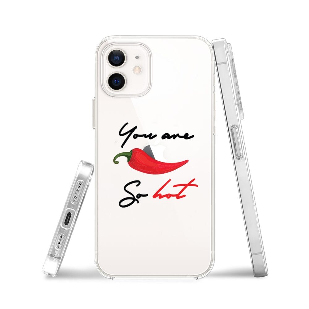 Etui do iPhone 12 Mini przeźroczyste, silikonowe Flexi, papryczka chilli - obrazek 3