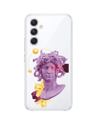 Etui do Samsung Galaxy A54 5G przeźroczyste, silikonowe Flexi, antyczna figura