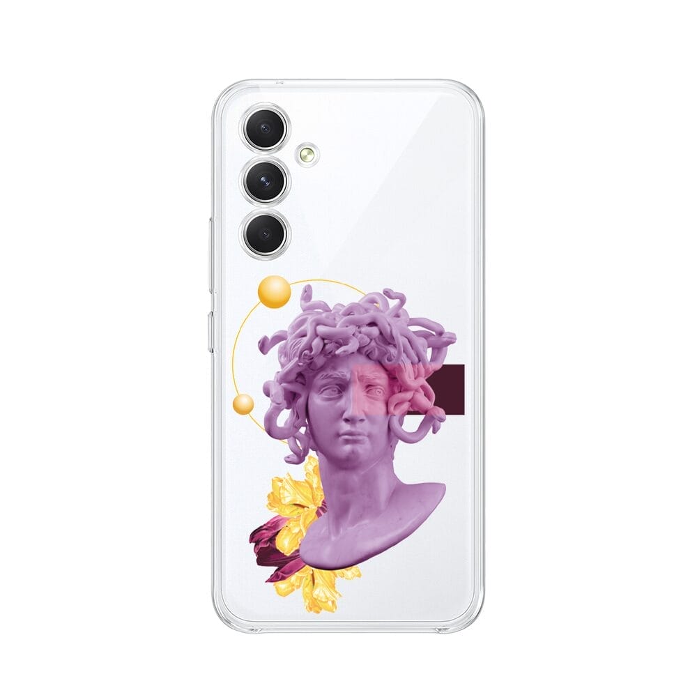 Etui do Samsung Galaxy A54 5G przeźroczyste, silikonowe Flexi, antyczna figura