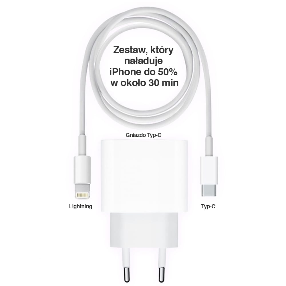 Bardzo szybka ładowarka zasilacz 3A 20W z kablem do iPhone 14/13/12/11/iPad/AirPods szybkie ładowanie - obrazek 6