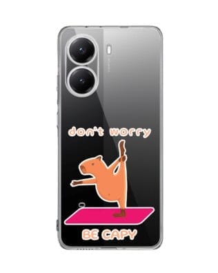 Etui do Xiaomi POCO X7 Pro przeźroczyste, silikonowe Flexi, kapibara