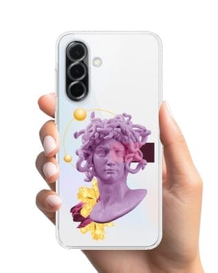 Etui do Samsung Galaxy A36 5G przeźroczyste, silikonowe Flexi, antyczna figura