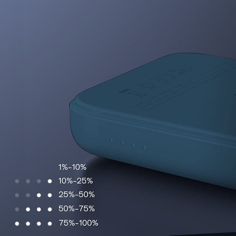 Power Bank 10000mAh z MagSafe, szybka ładowarka bezprzewodowa, granatowy - obrazek 3