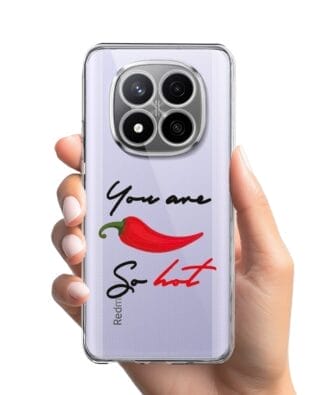 Etui do Xiaomi Redmi Note 14 Pro 4G przeźroczyste, silikonowe Flexi, papryczka chilli