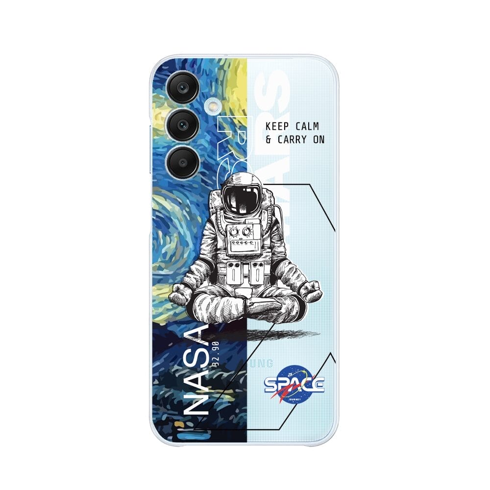 Etui do Samsung Galaxy M35 5G przeźroczyste, silikonowe Flexi, Keep Calm in Cosmos
