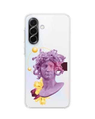 Etui do Samsung Galaxy A36 5G przeźroczyste, silikonowe Flexi, antyczna figura