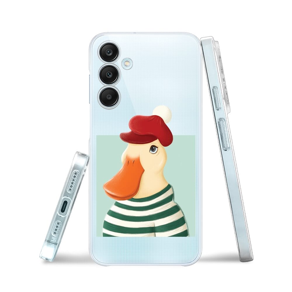 Etui do Samsung Galaxy M35 5G przeźroczyste, silikonowe Flexi, kaczuszka - obrazek 3