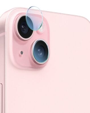 Osłona hybrydowa na aparat, kamerę do iPhone 15 Plus, przeźroczysta