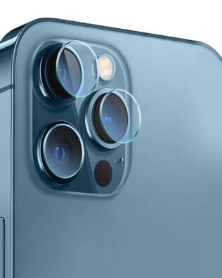 Osłona hybrydowa na aparat, kamerę do iPhone 12 Pro Max, przeźroczysta