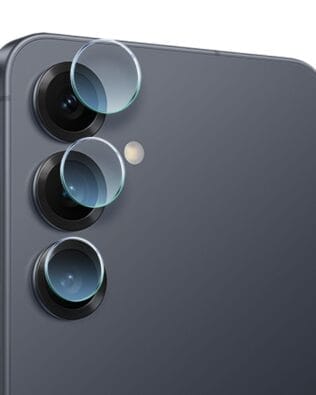 Osłona hybrydowa na aparat, kamerę do Samsung Galaxy S25 Plus, przeźroczysta