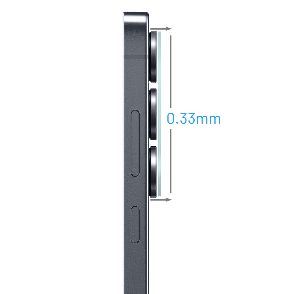 Osłona ze szkła hartowanego 9H na cały aparat, kamerę do Samsung Galaxy S25 Plus, przeźroczysta - obrazek 3