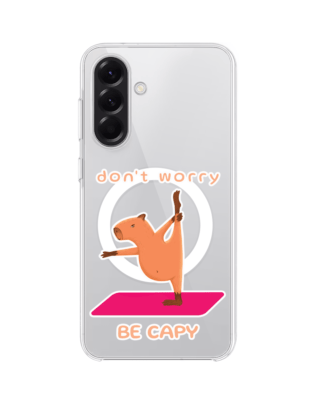 Etui do Samsung Galaxy A56 5G z MagSafe przeźroczyste, silikonowe Flexi, kapibara