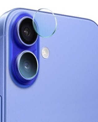 Osłona hybrydowa na aparat, kamerę do iPhone 16, przeźroczysta
