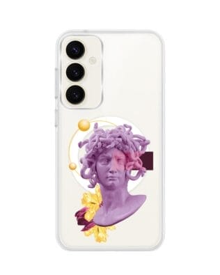 Etui do Samsung Galaxy S23 Plus z MagSafe przeźroczyste, silikonowe Flexi, antyczna figura