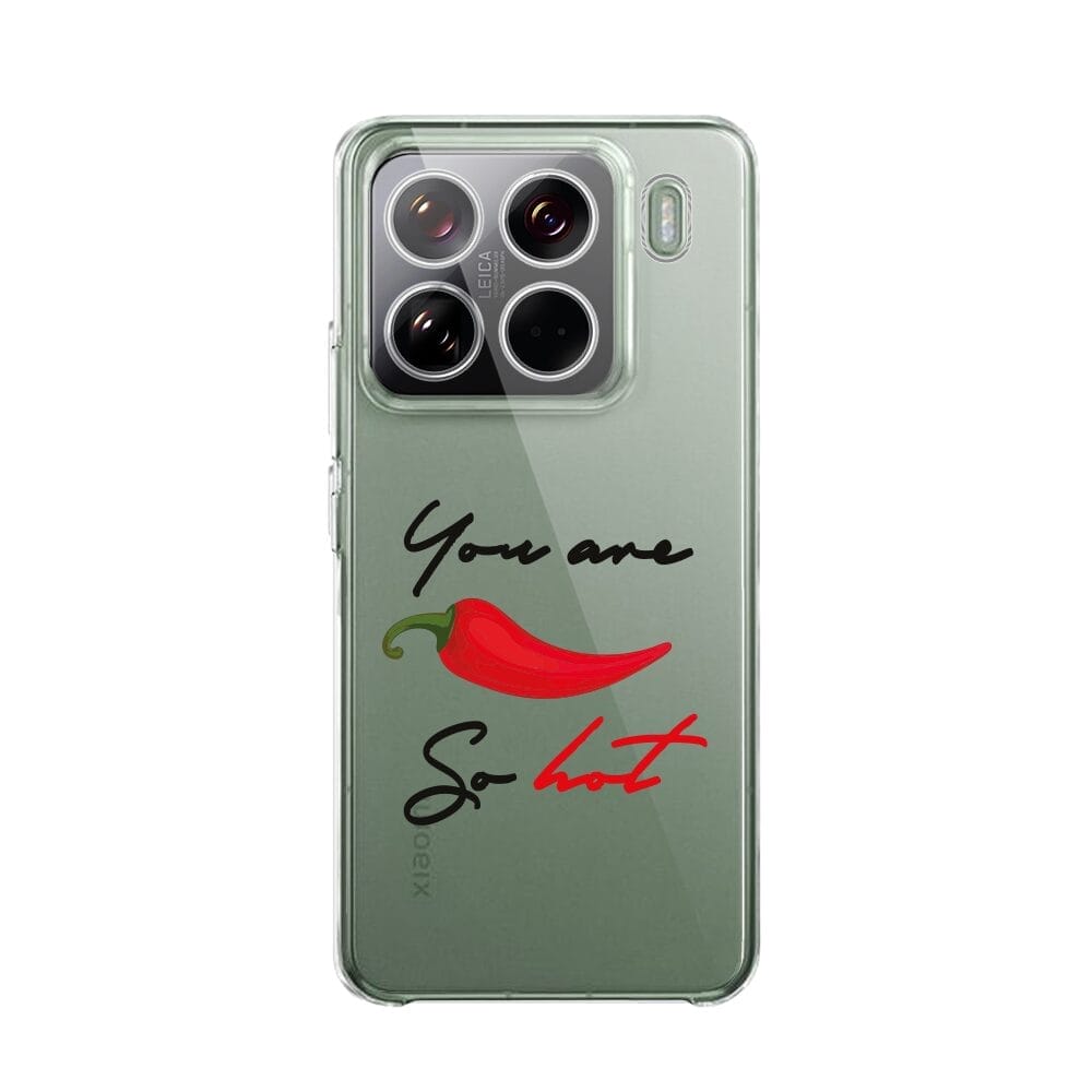 Etui do Xiaomi 15 Pro przeźroczyste, silikonowe Flexi, papryczka chilli