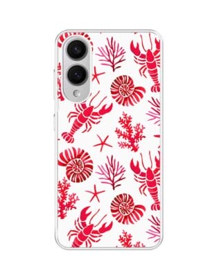 Etui do Samsung Galaxy S25 Edge z MagSafe przeźroczyste, silikonowe Flexi, krab, muszle