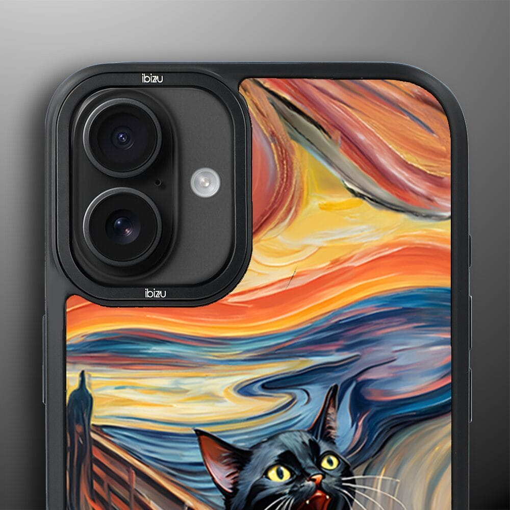 Etui do iPhone 16 IBIZU DropGuard Matt z MagSafe, Edvard Munch, krzyk kota - obrazek 5