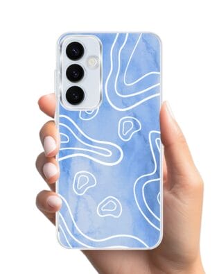 Etui do Samsung Galaxy A35 5G z MagSafe przeźroczyste, silikonowe Flexi, morski wzór