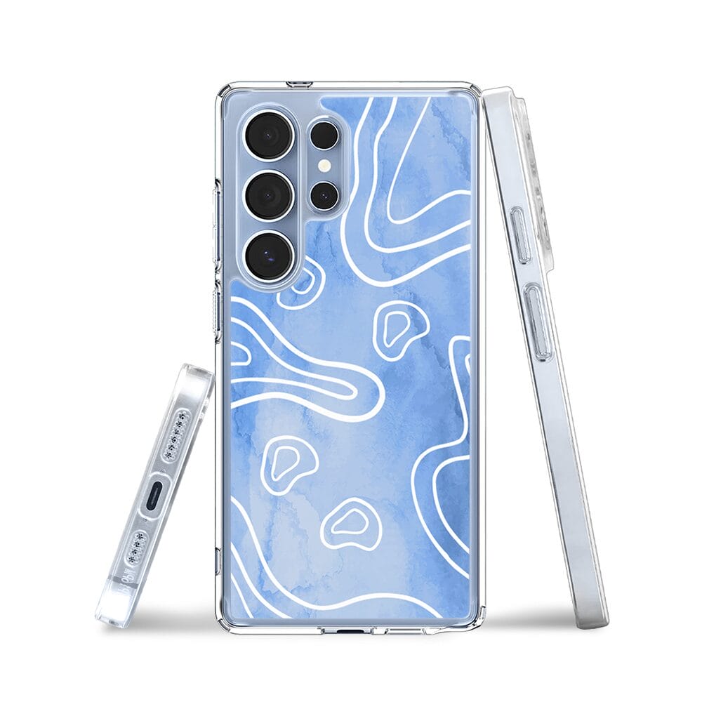 Etui do Samsung Galaxy S25 Ultra z MagSafe przeźroczyste, silikonowe Flexi, morski wzór - obrazek 3