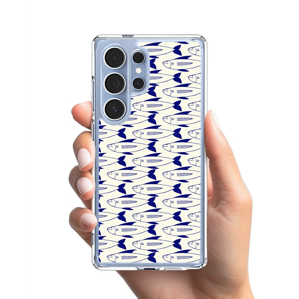 Etui do Samsung Galaxy S25 Ultra z MagSafe przeźroczyste, silikonowe Flexi, pływające rybki - obrazek 2