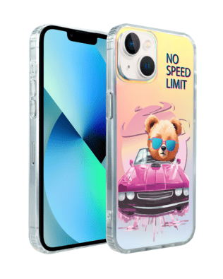 Etui do iPhone 13 IBIZU California Sunset, zmieniające kolor, Pink Car, różowy samochód