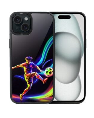 Etui do iPhone 15 IBIZU DropGuard Matt z MagSafe, #ElectroMove, W rytmie piłki nożnej